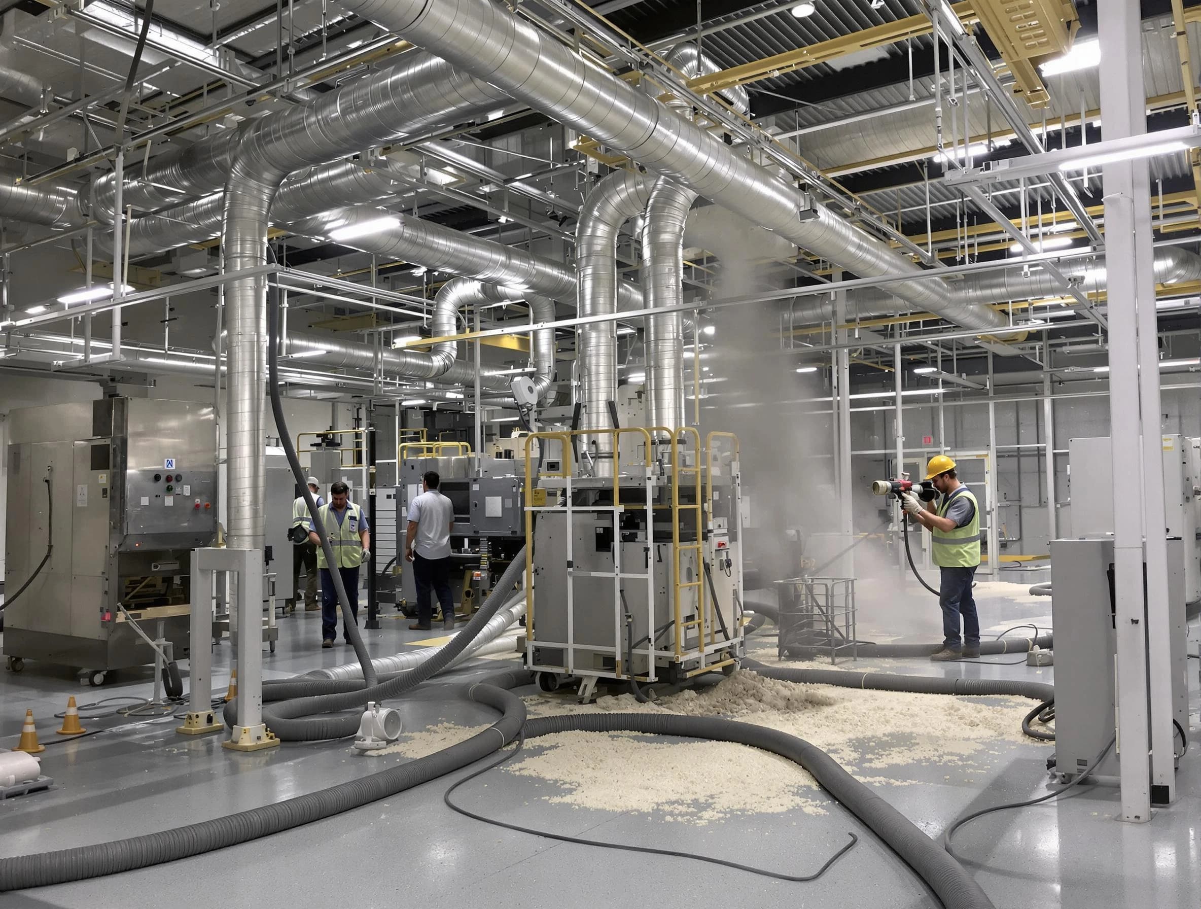 Heavy-duty industrial duct cleaning by West Point Air Duct Cleaning in West Point